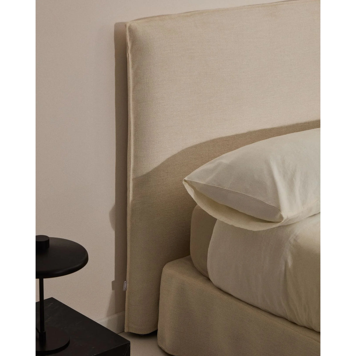 Abziehbares Bett Jaira in weißer Chenille für Matratzengröße 160 x 200 cm, FSC Mix Credit von Kave Home – Produktbild 3