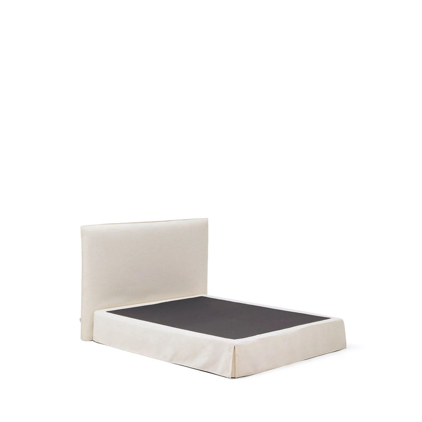 Abziehbares Bett Jaira in weißer Chenille für Matratzengröße 160 x 200 cm, FSC Mix Credit von Kave Home – Produktbild 4