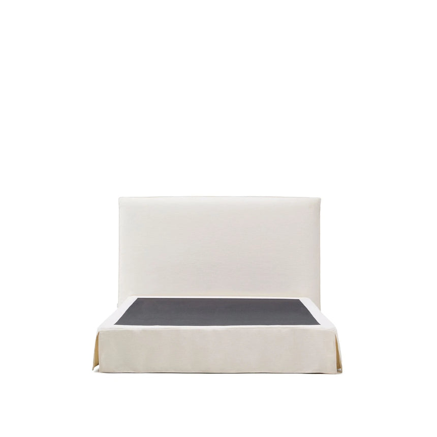 Abziehbares Bett Jaira in weißer Chenille für Matratzengröße 160 x 200 cm, FSC Mix Credit von Kave Home – Produktbild 6