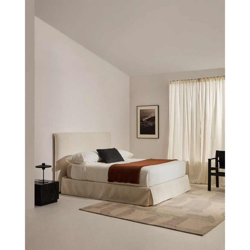 Abziehbares Bett Jaira in weißer Chenille für Matratzengröße 180 x 200 cm, FSC Mix Credit von Kave Home – Produktbild 2
