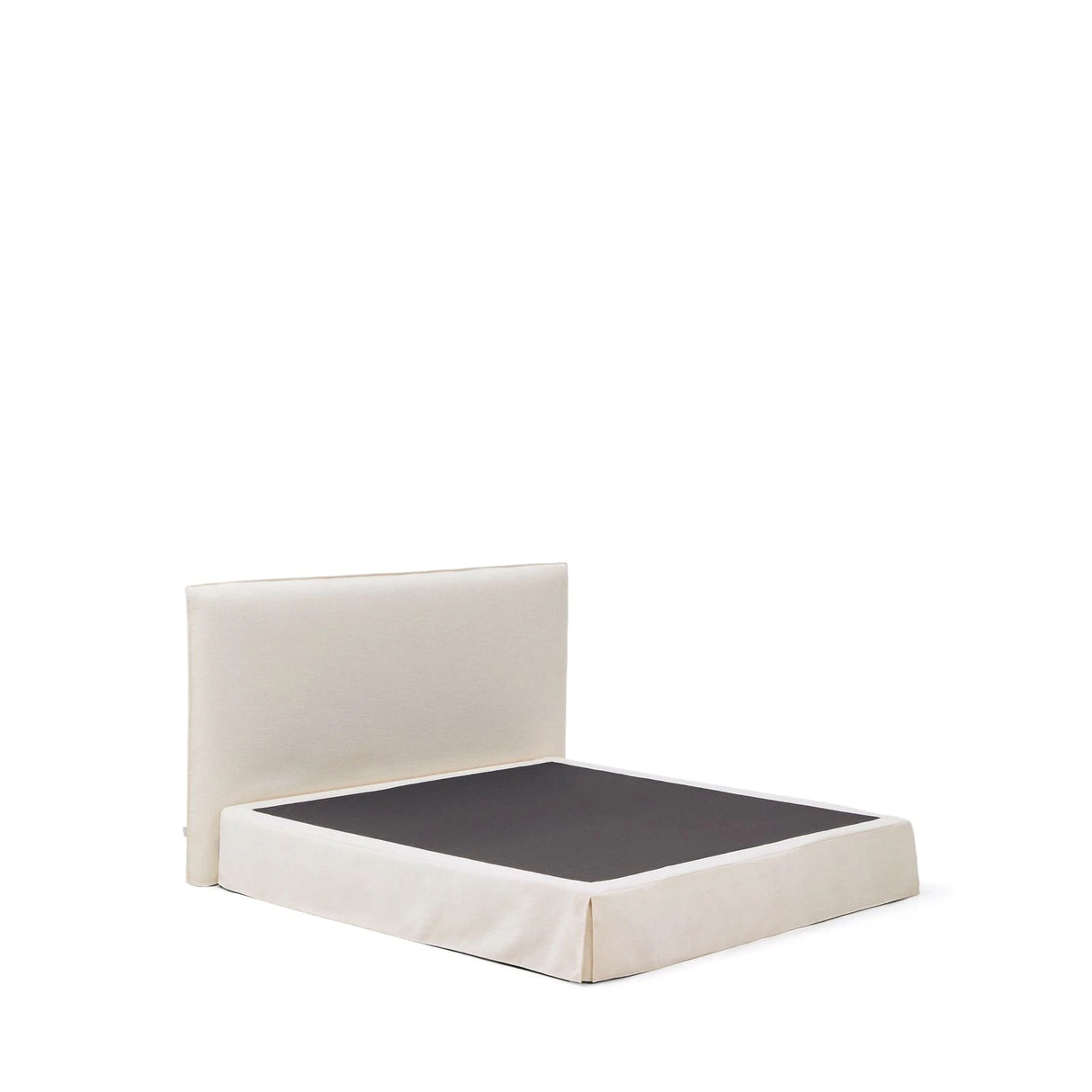 Abziehbares Bett Jaira in weißer Chenille für Matratzengröße 180 x 200 cm, FSC Mix Credit von Kave Home – Produktbild 4