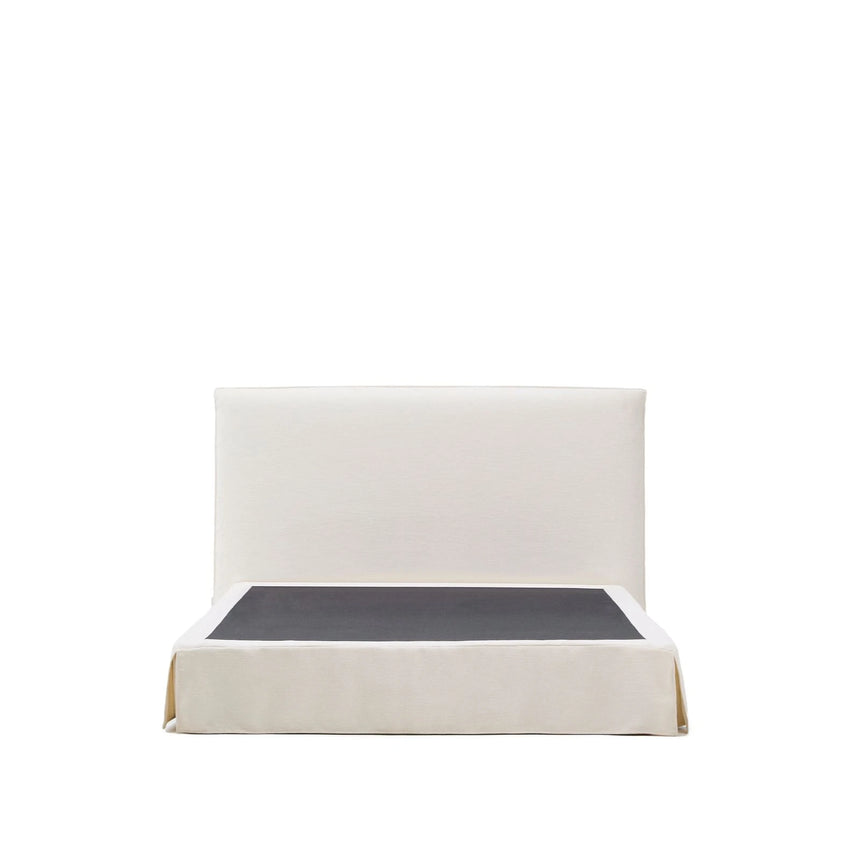 Abziehbares Bett Jaira in weißer Chenille für Matratzengröße 180 x 200 cm, FSC Mix Credit von Kave Home – Produktbild 6