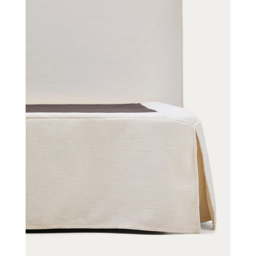 Abziehbares Bett Jaira in weißer Chenille für Matratzengröße 180 x 200 cm, FSC Mix Credit von Kave Home – Produktbild 7