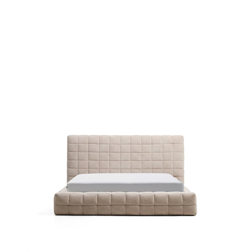 Abziehbares Bett Luiana aus beigefarbener Chenille für Matratzengröße 160 x 200 cm von Kave Home – Bild 1
