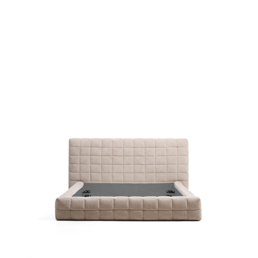Abziehbares Bett Luiana aus beigefarbener Chenille für Matratzengröße 160 x 200 cm von Kave Home – Bild 4