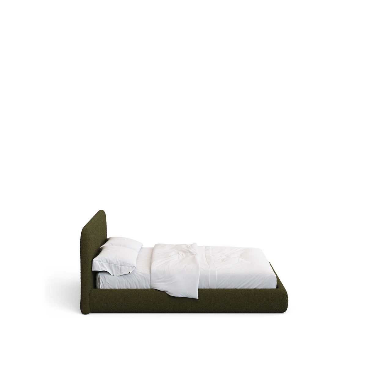 Abziehbares Bett Martina mit dunkelgrünem Lammfellimitat für Matratzengröße 180 x 200 cm, FSC Mix Credit von Kave Home – Bild 7