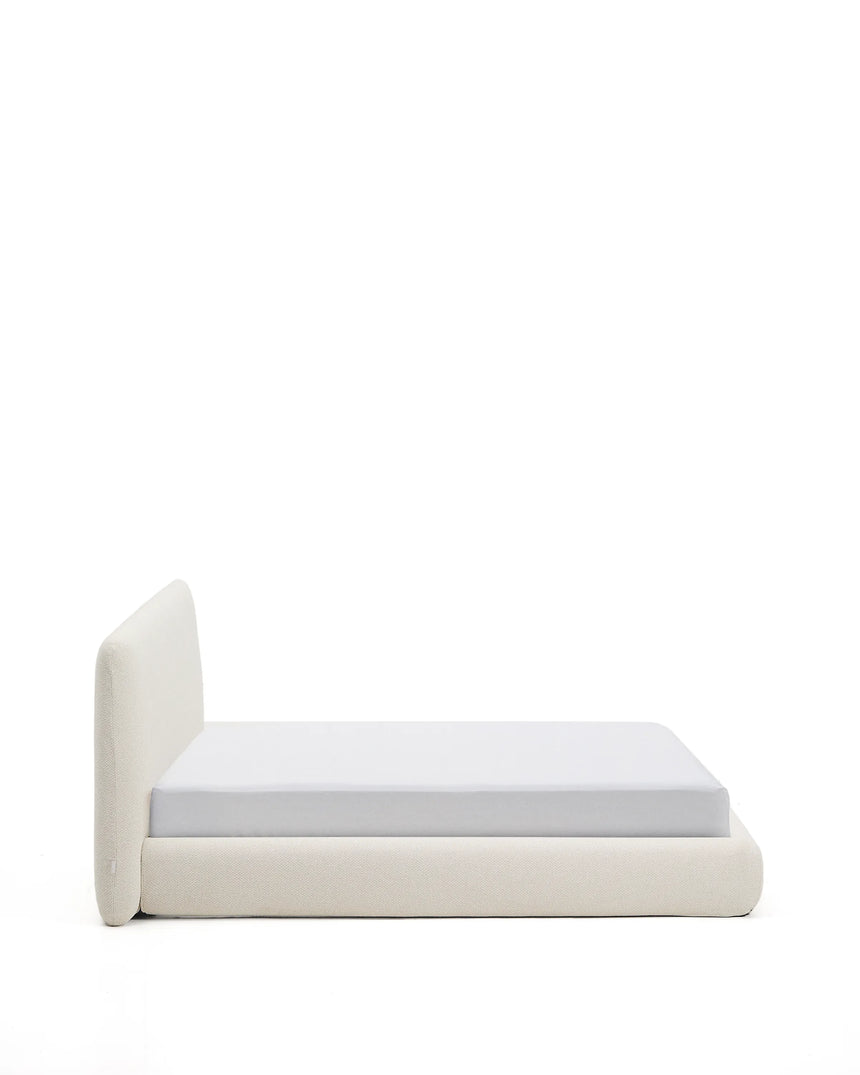 Abziehbares Bett Martina mit ecrufarbener Chenille für Matratzengröße 180 x 200 cm von Kave Home – Produktbild 5