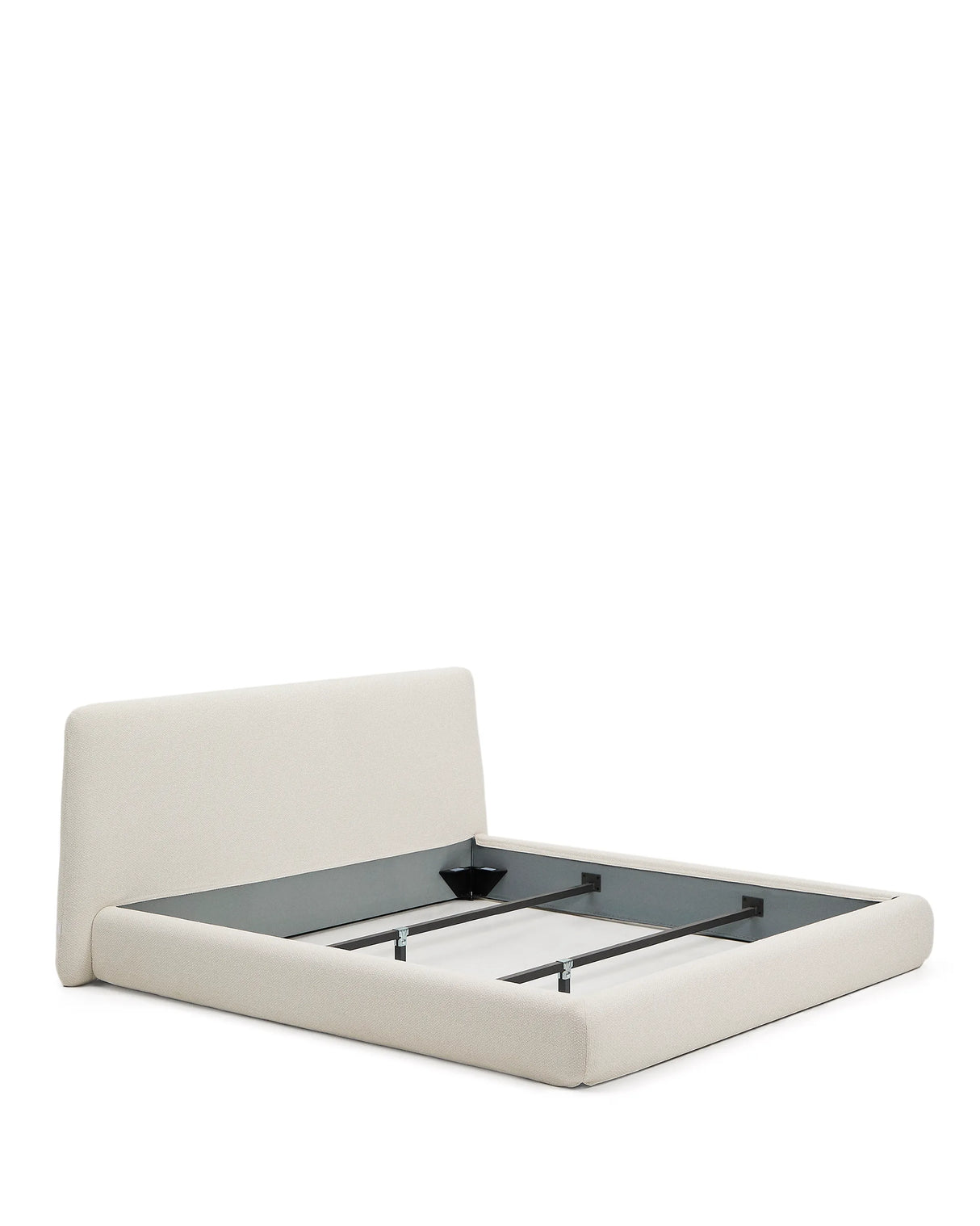 Abziehbares Bett Martina mit ecrufarbener Chenille für Matratzengröße 180 x 200 cm von Kave Home – Produktbild 6