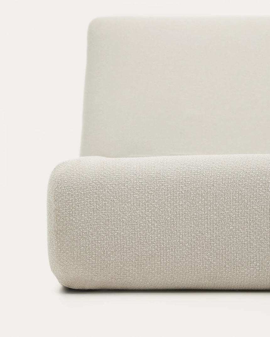 Abziehbares Bett Martina mit ecrufarbener Chenille für Matratzengröße 180 x 200 cm von Kave Home – Produktbild 8