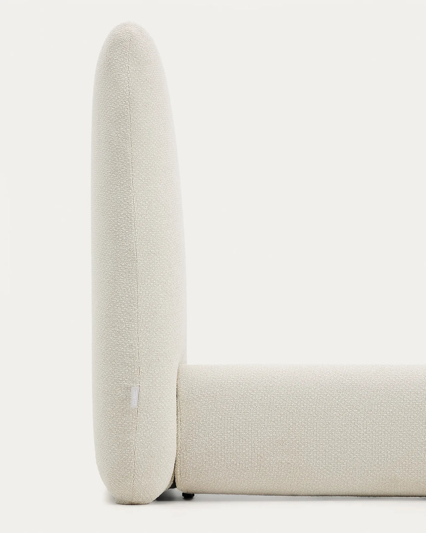 Abziehbares Bett Martina mit ecrufarbener Chenille für Matratzengröße 180 x 200 cm von Kave Home – Produktbild 9