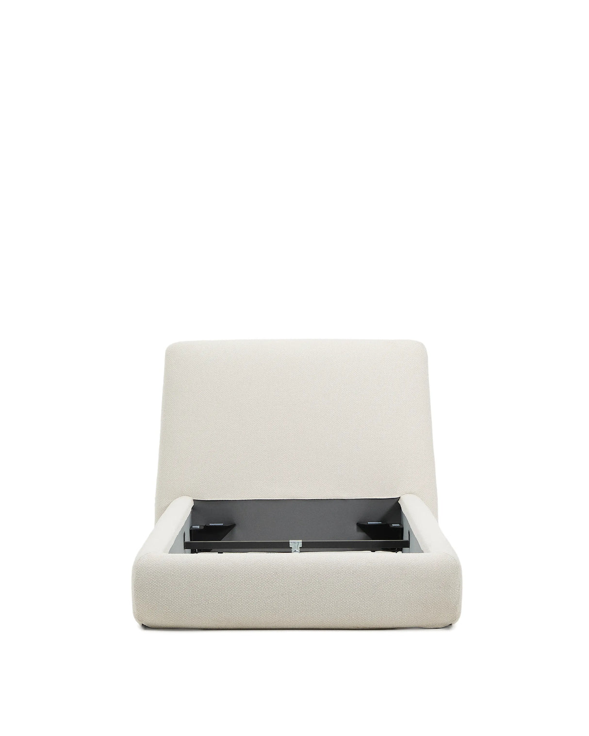 Abziehbares Bett Martina mit ecrufarbener Chenille für Matratzengröße 90 x 200 cm von Kave Home – Produktbild 8