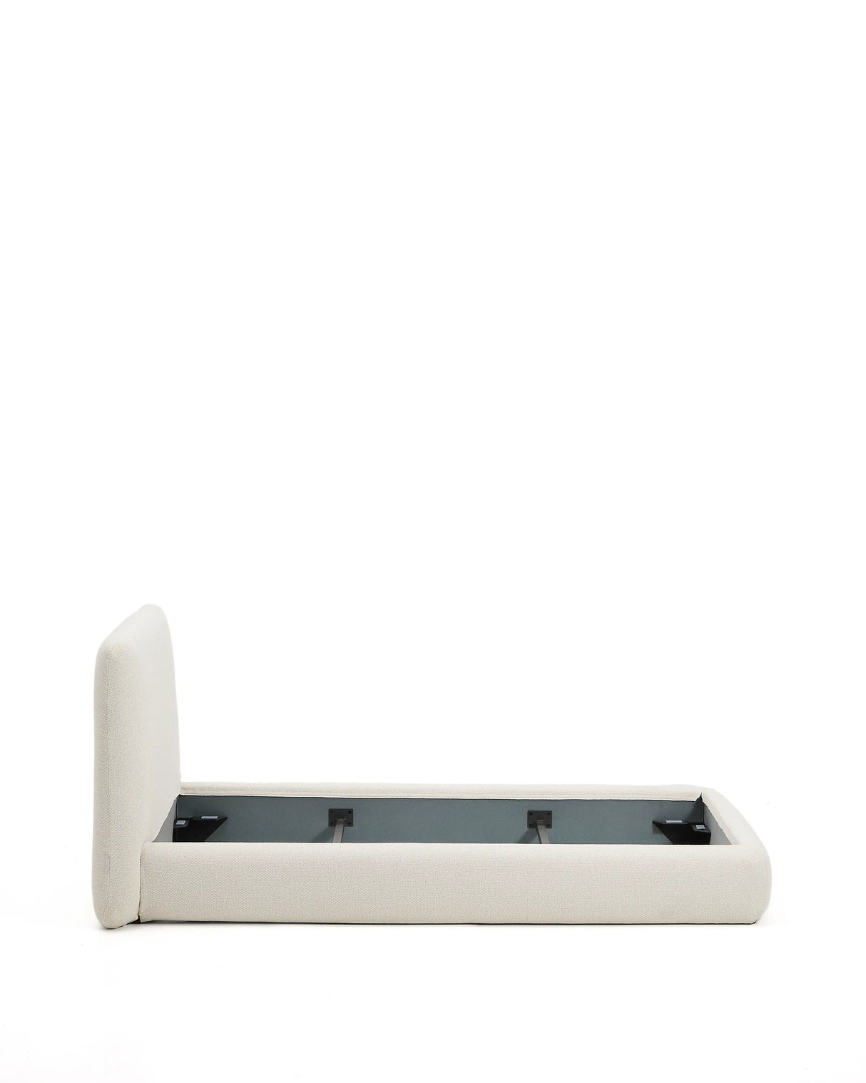 Abziehbares Bett Martina mit ecrufarbener Chenille für Matratzengröße 90 x 200 cm von Kave Home – Produktbild 9