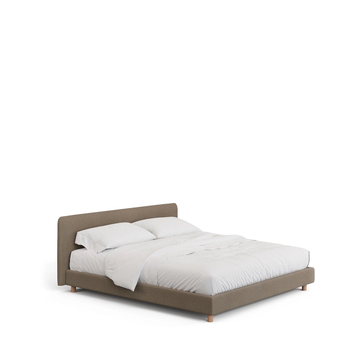 Abziehbares Bett Valma mit brauner Chenille und Beinen aus massivem Buchenholz für Matratzengröße 180 x 200 cm von Kave Home – Bild 5