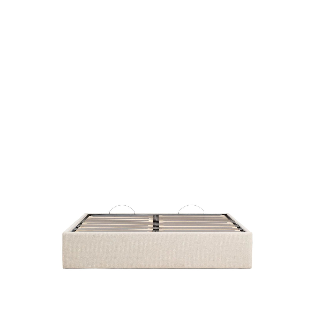 Abziehbares, aufklappbares Bett mit Stauraum Nelzi für Matratzengröße 160 x 200 cm in ecrufarbener Chenille, 100 % FSC von Kave Home – Produktbild 11