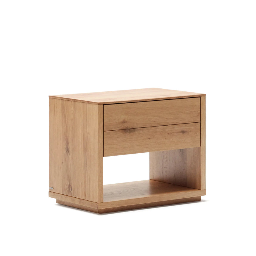 Alguema Nachttisch Eichenfurnier natürliches Finish 60 x 50 cm von Kave Home – Produktbild 10