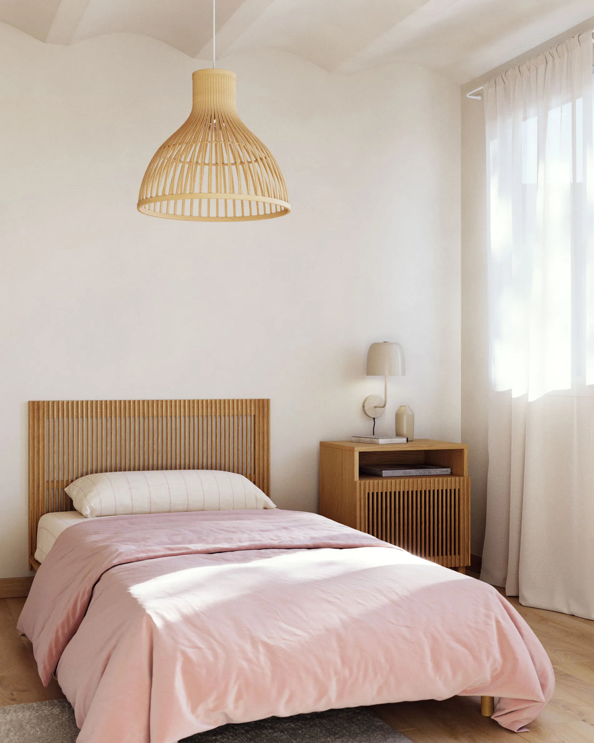 Anielle Bett aus massiver Esche für Matratze von 90 x 200 cm von Kave Home – Produktbild 4