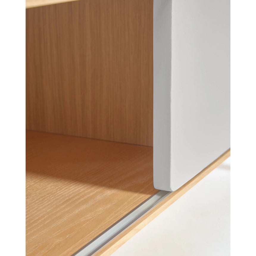Anielle TV-Schrank 2 Türen massive Esche und Furnier 180 x 41 cm von Kave Home – Bild 15