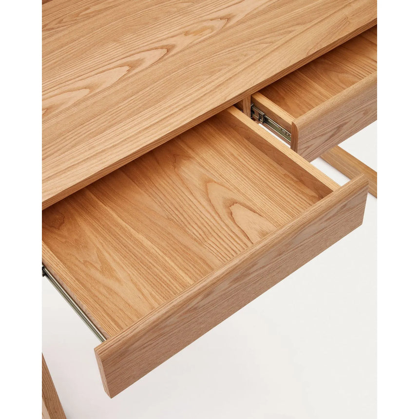 Arandu Tisch aus Eschenfurnier und massiver Esche 120 x 60 cm von Kave Home – Bild 9