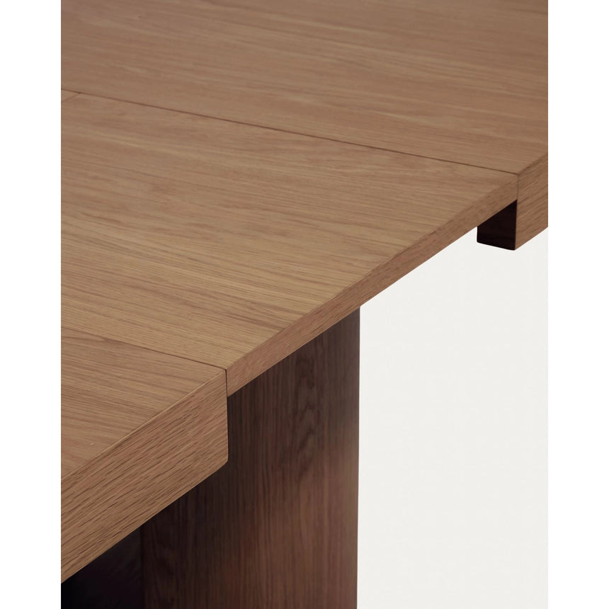 Artis ausziehbarer ovaler Tisch aus Massivholz und Eichenfurnier, FSC 100%, 190 (240) x 100 cm von Kave Home – Bild 11