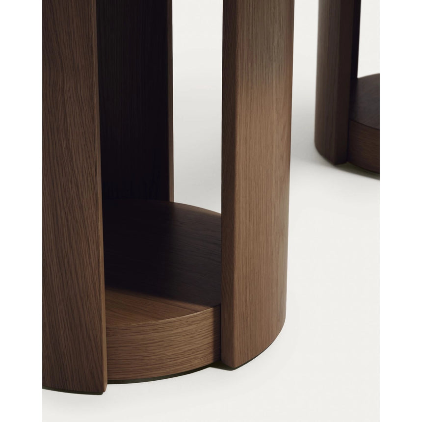 Artis ausziehbarer ovaler Tisch aus Massivholz und Eichenfurnier, FSC 100%, 190 (240) x 100 cm von Kave Home – Bild 8