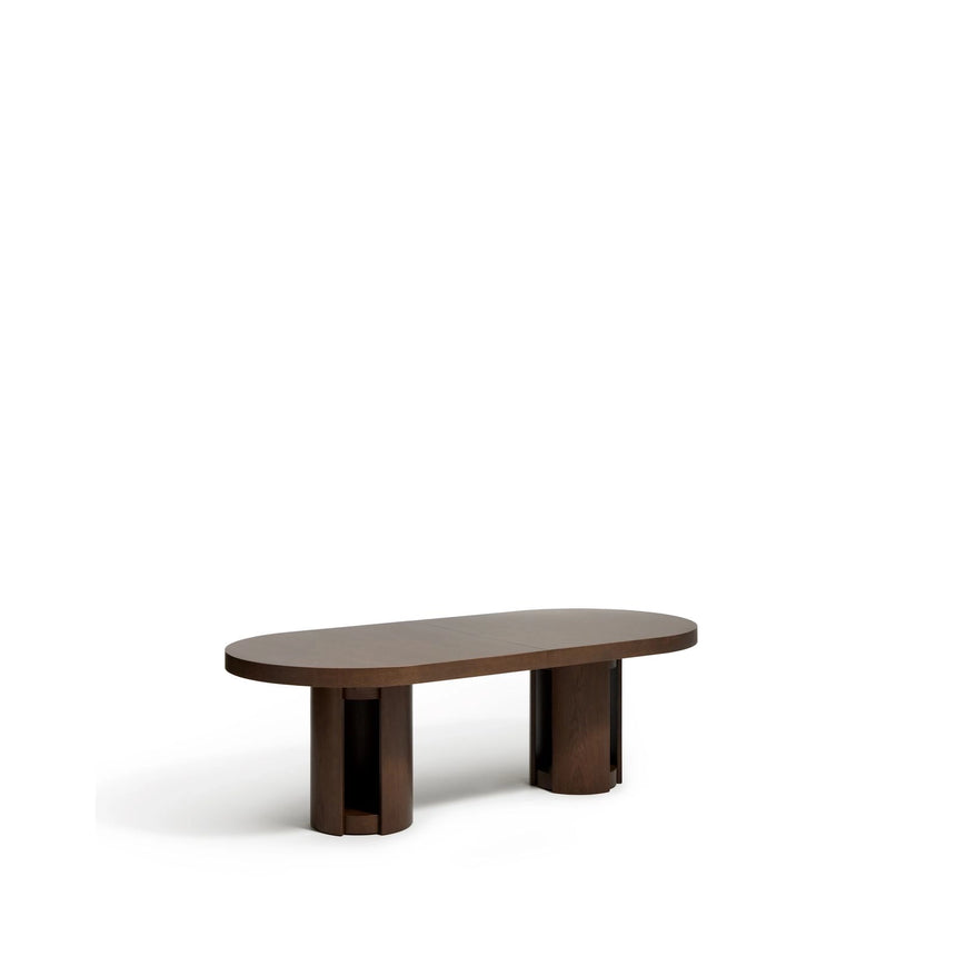 Artis ausziehbarer ovaler Tisch aus Massivholz und Eichenfurnier, FSC 100%, 240 (290) x 110 cm von Kave Home – Bild 4