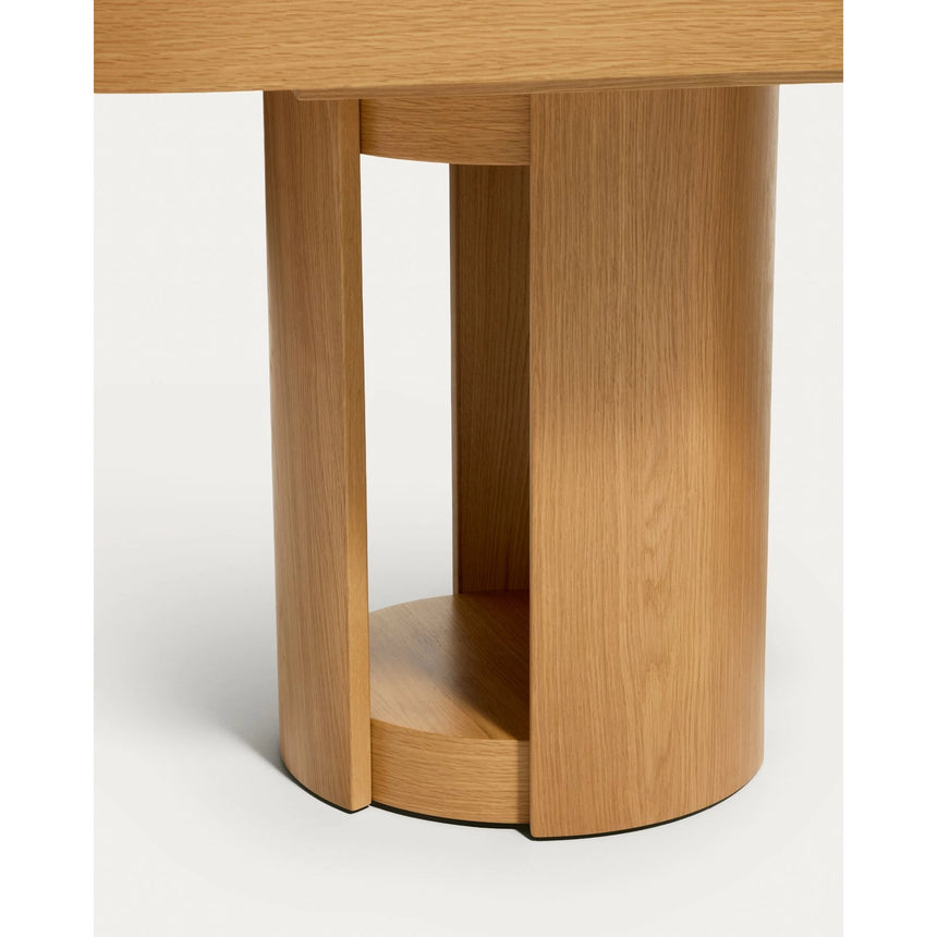 Artis ausziehbarer ovaler Tisch aus Massivholz und Eichenfurnier mit natürlichem Finish, FSC 100%, 190 (240) x 100 cm von Kave Home – Bild 10