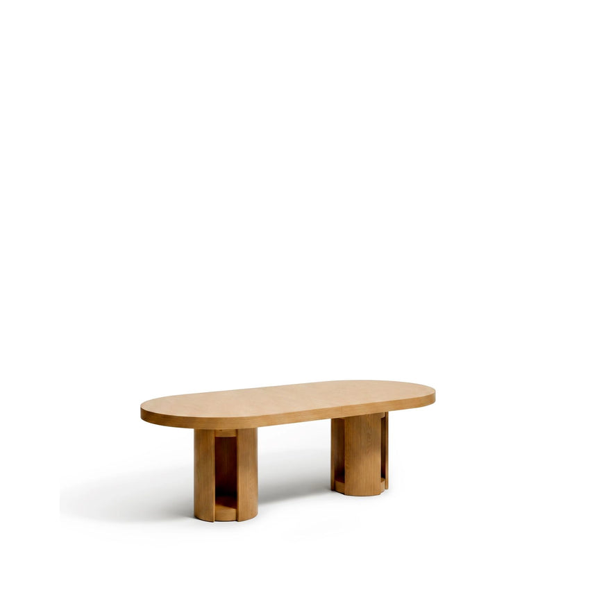 Artis ausziehbarer ovaler Tisch aus Massivholz und Eichenfurnier mit natürlichem Finish, FSC 100%, 240 (290) x 110 cm von Kave Home – Bild 4