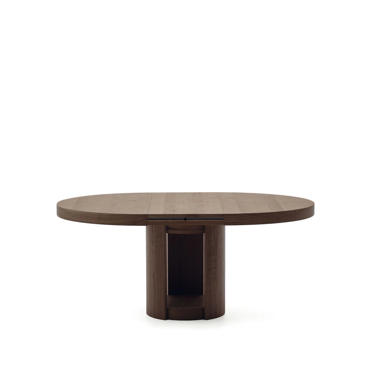 Artis ausziehbarer runder Tisch aus Massivholz und Eichenfurnier mit Walnuss-Finish, FSC 100%, 150 (200) x 80 cm von Kave Home – Bild 8