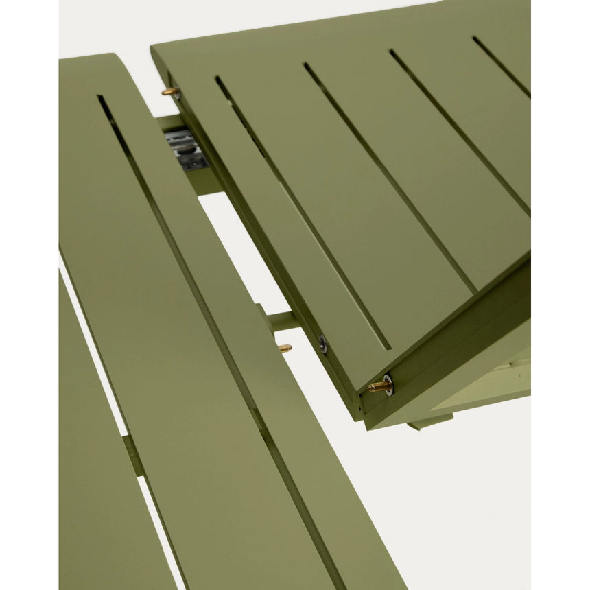 Ausziehbarer Aluminiumtisch Brela in Grün, 205 (287) x 100 cm von Kave Home – Bild 7