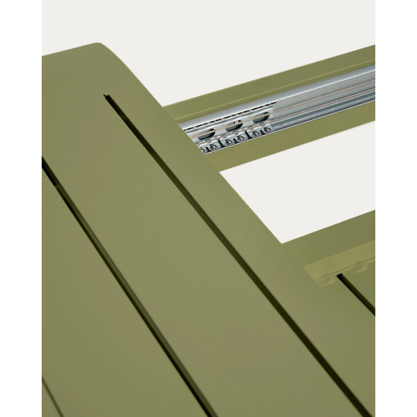Ausziehbarer Aluminiumtisch Brela in Grün, 205 (287) x 100 cm von Kave Home – Bild 9