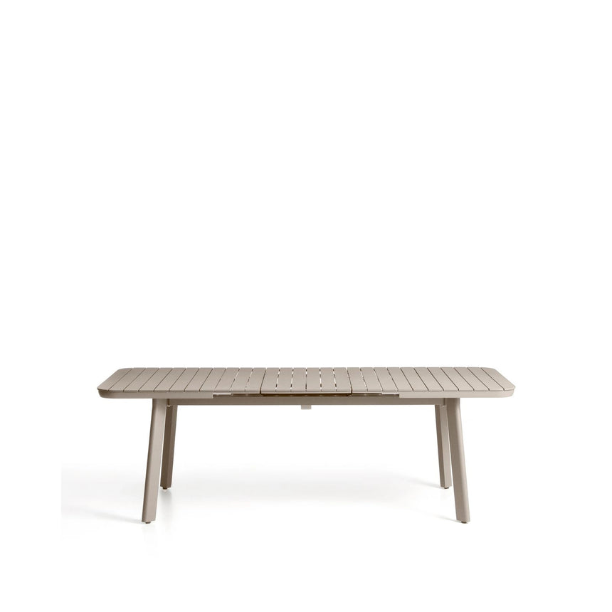 Ausziehbarer Outdoor-Tisch Izola aus Aluminium mit beigem Finish 185 (235) x 100 cm von Kave Home – Bild 2