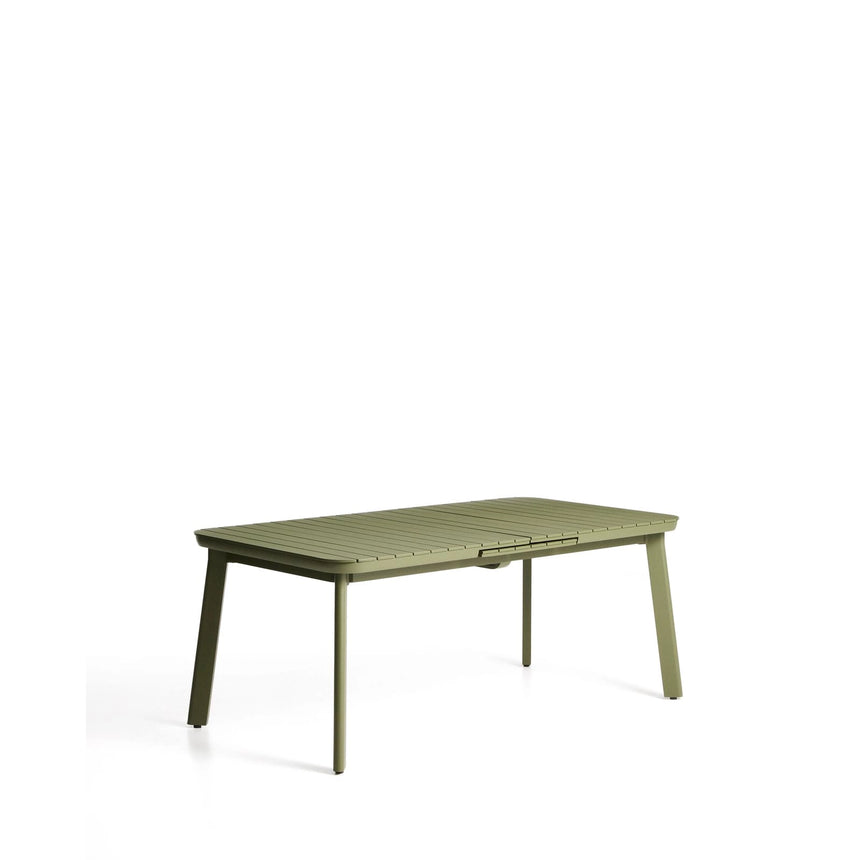 Ausziehbarer Outdoor-Tisch Izola aus Aluminium mit grünem Finish 185 (235) x 100 cm von Kave Home – Bild 3