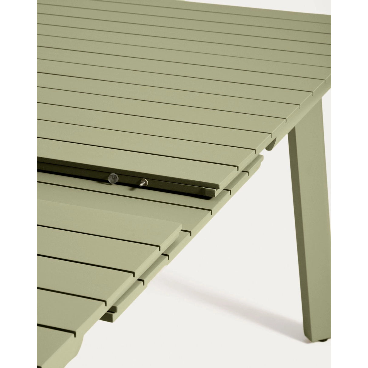 Ausziehbarer Outdoor-Tisch Izola aus Aluminium mit grünem Finish 220 (280) x 100 cm von Kave Home – Bild 9