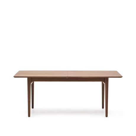 Ausziehbarer Tisch Elan Furnier und massives Nussbaumholz 200 (260) x 100 cm FSC Mix Credit von Kave Home – Produktbild 1