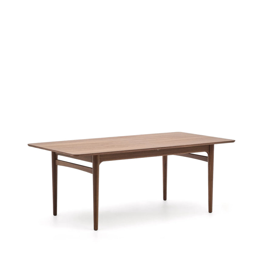 Ausziehbarer Tisch Elan Furnier und massives Nussbaumholz 200 (260) x 100 cm FSC Mix Credit von Kave Home – Produktbild 11