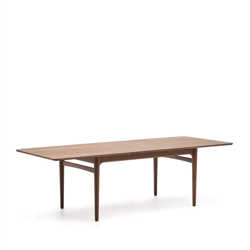 Ausziehbarer Tisch Elan Furnier und massives Nussbaumholz 200 (260) x 100 cm FSC Mix Credit von Kave Home – Produktbild 14