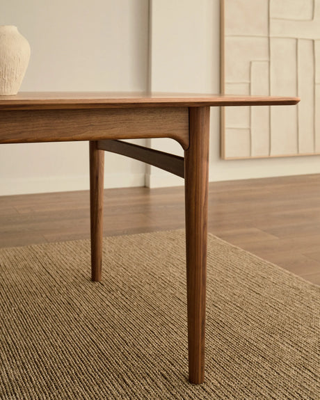 Ausziehbarer Tisch Elan Furnier und massives Nussbaumholz 200 (260) x 100 cm FSC Mix Credit von Kave Home – Produktbild 3