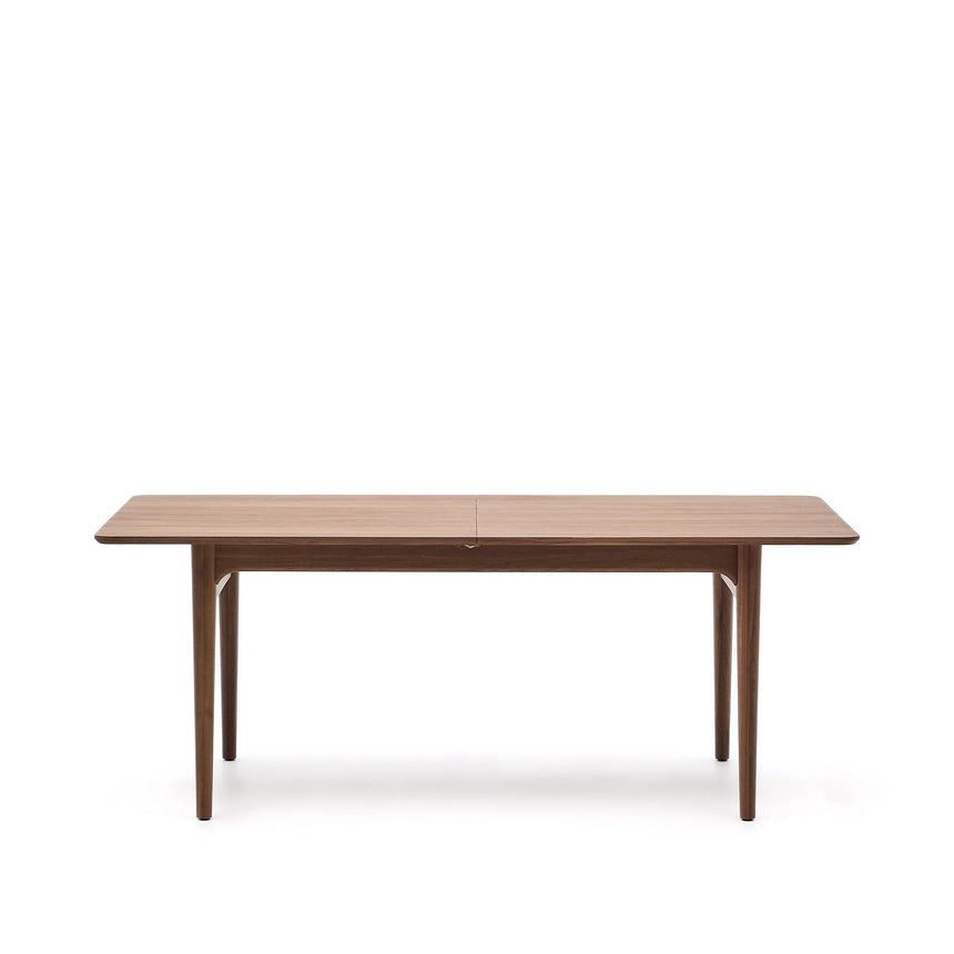 Ausziehbarer Tisch Elan Furnier und massives Nussbaumholz 200 (260) x 100 cm FSC Mix Credit von Kave Home – Produktbild 9