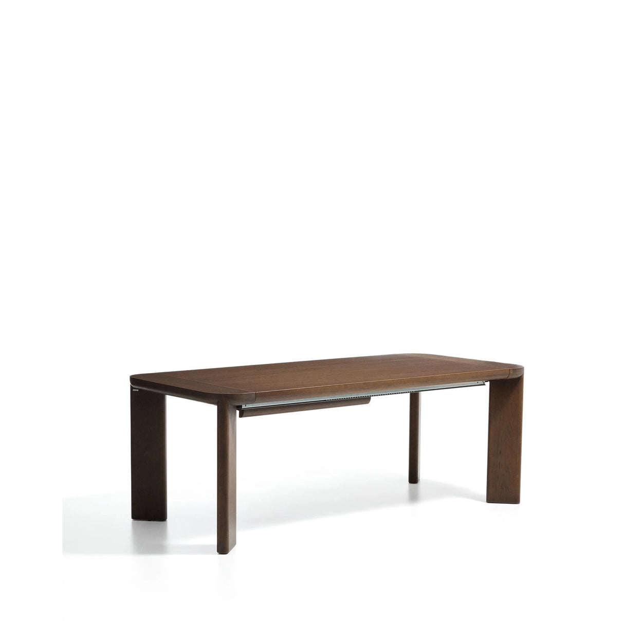 Ausziehtisch Jondal aus massivem Eichenholz und Eichenfurnier mit Nussbaumfinish, FSC 100 %, 200 (286) x 100 cm von Kave Home – Bild 3