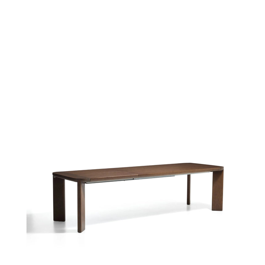 Ausziehtisch Jondal aus massivem Eichenholz und Eichenfurnier mit Nussbaumfinish, FSC 100 %, 200 (286) x 100 cm von Kave Home – Bild 4