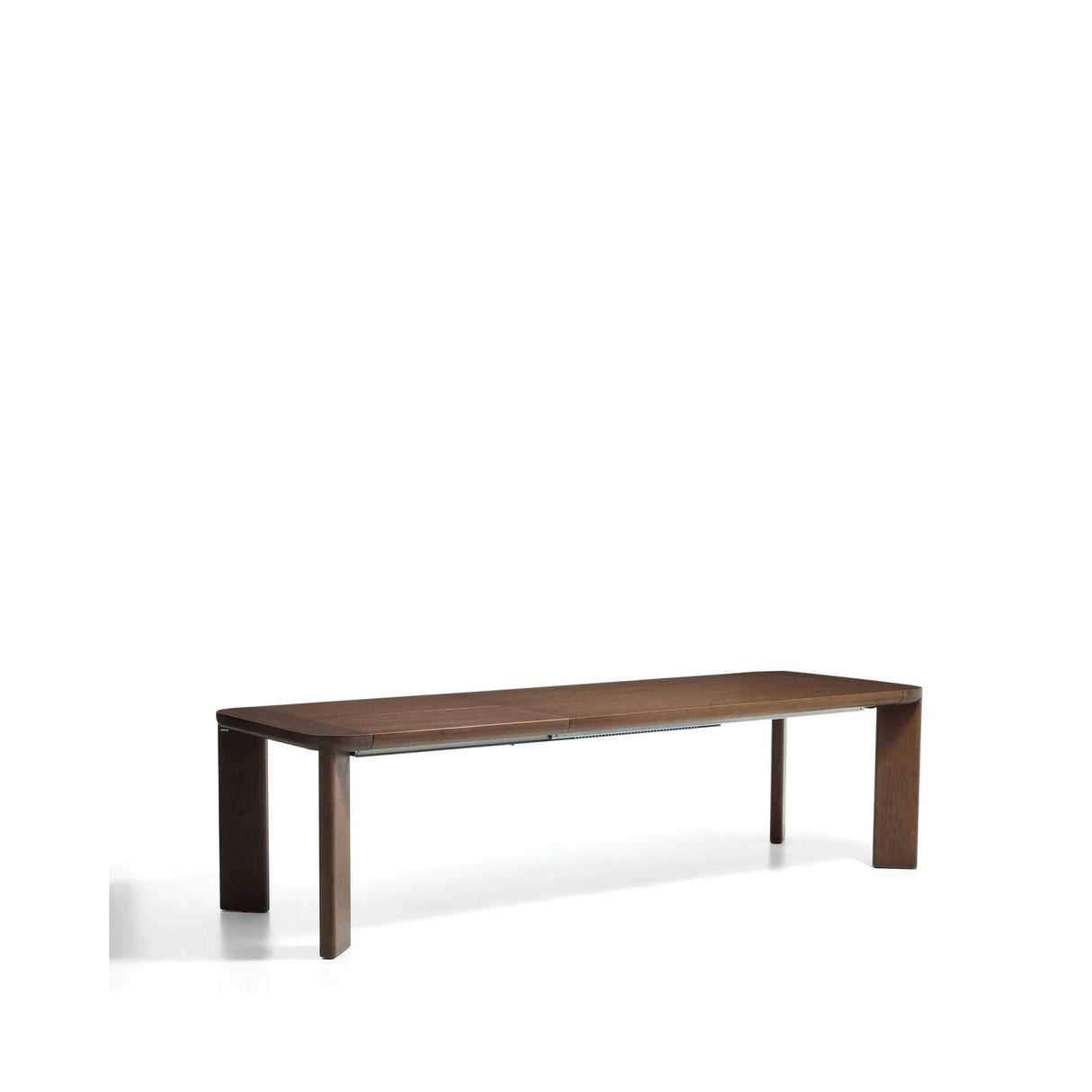 Ausziehtisch Jondal aus massivem Eichenholz und Eichenfurnier mit Nussbaumfinish, FSC 100 %, 200 (286) x 100 cm von Kave Home – Bild 4