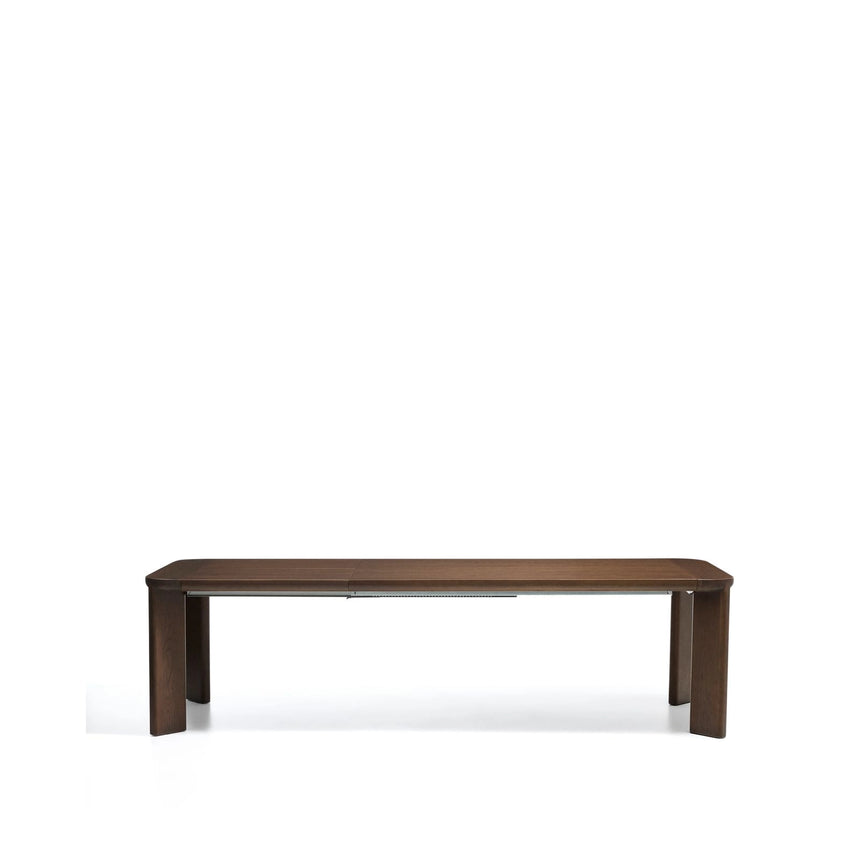 Ausziehtisch Jondal aus massivem Eichenholz und Eichenfurnier mit Nussbaumfinish, FSC 100 %, 200 (286) x 100 cm von Kave Home – Bild 5