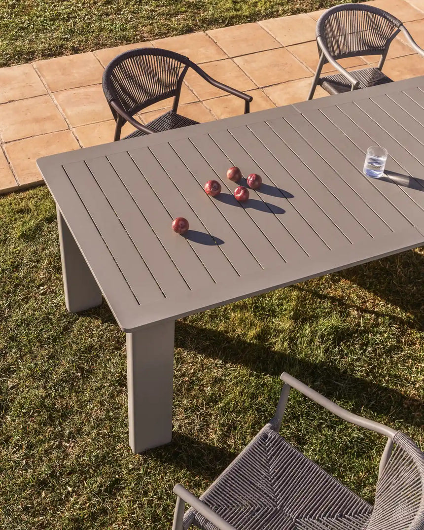 Ausziehtisch Livorno aus Aluminium in Taupe 233(350) x 100 cm von Kave Home – Bild 2