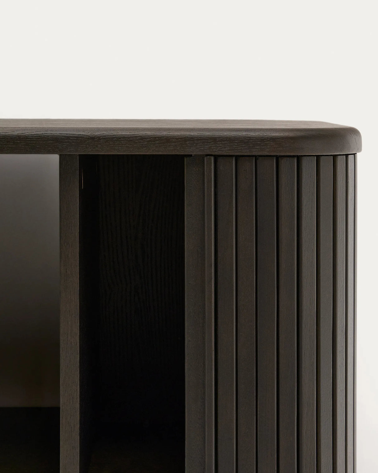 Badezimmermöbel Mailen aus Eschenfurnier mit dunklem Finish 90 x 45 cm von Kave Home – Produktbild 2