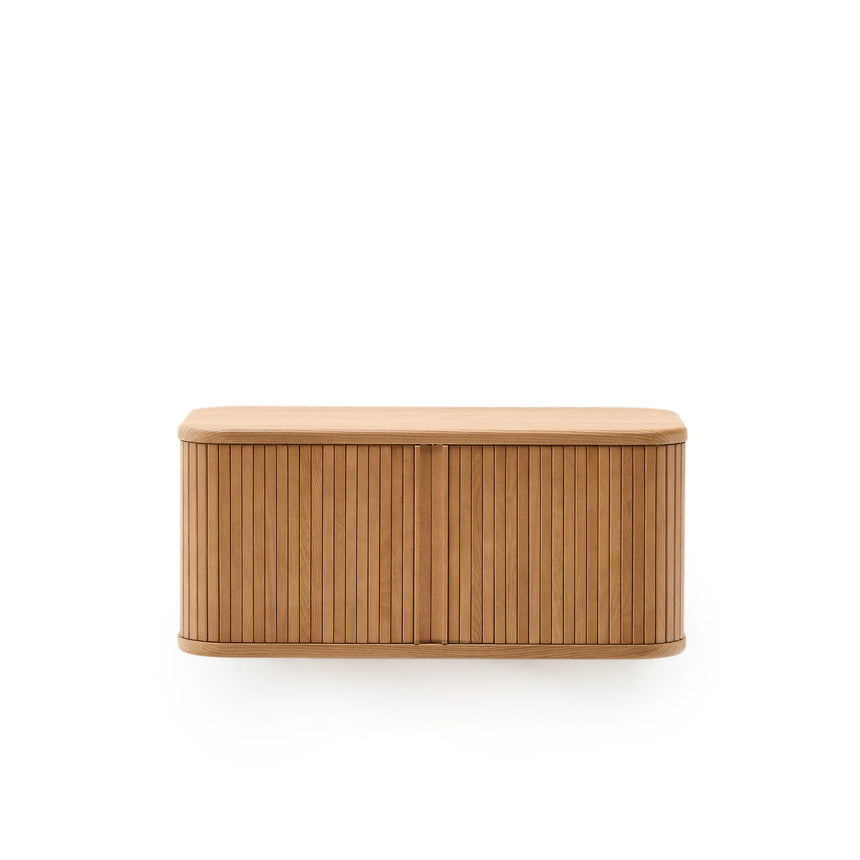 Badezimmermöbel Mailen aus Eschenfurnier mit naturfarbenem Finish 90 x 45 cm von Kave Home – Produktbild 12