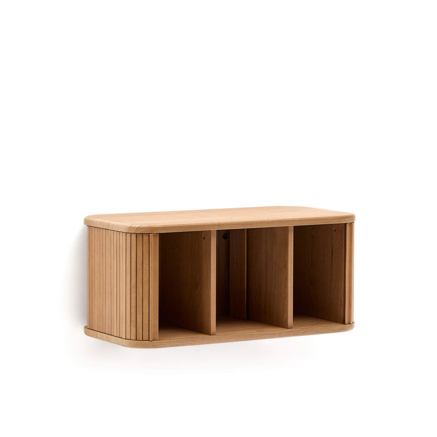 Badezimmermöbel Mailen aus Eschenfurnier mit naturfarbenem Finish 90 x 45 cm von Kave Home – Produktbild 14