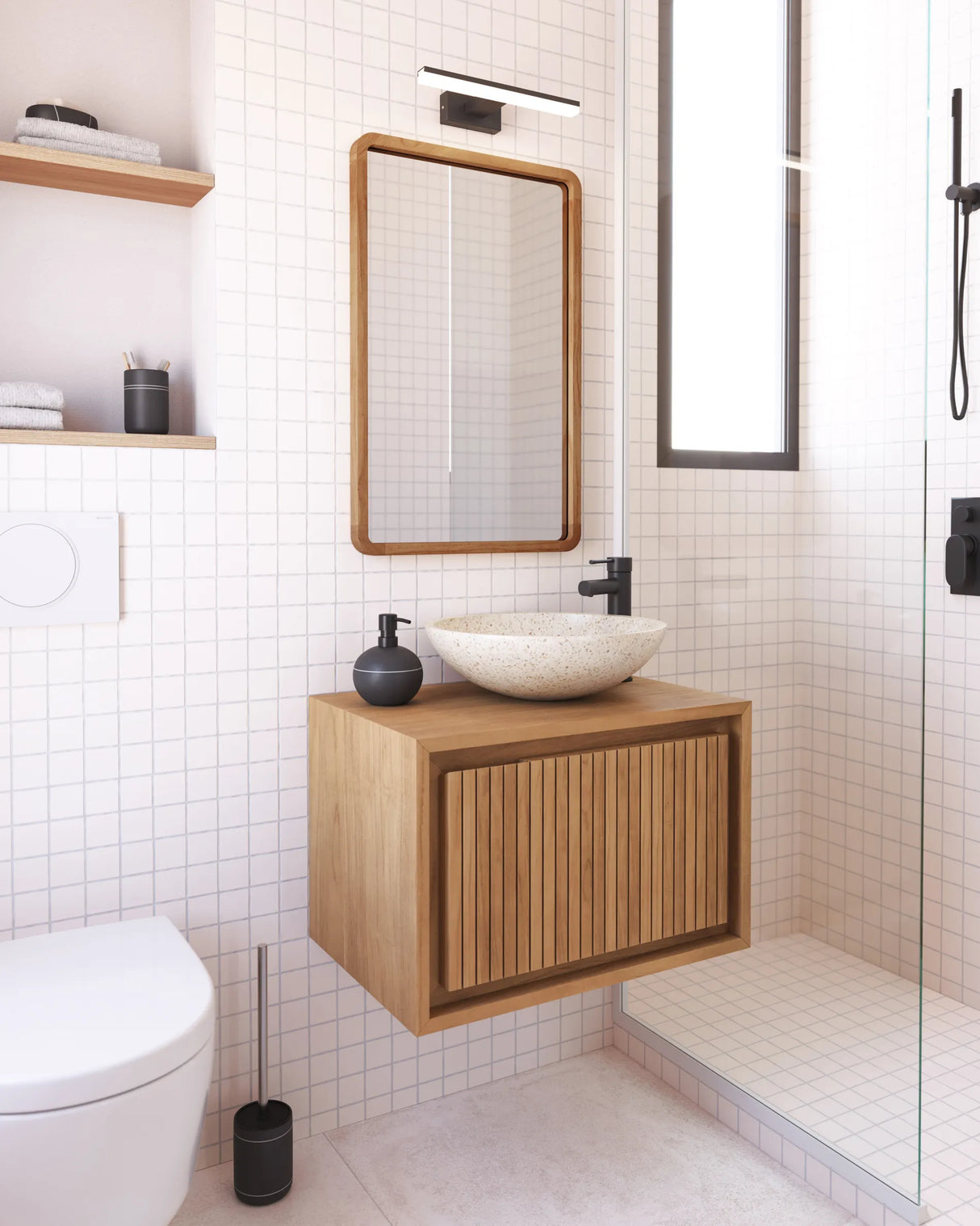 Badmöbel Taciana aus massivem Teakholz 60 x 40 m von Kave Home – Produktbild 8