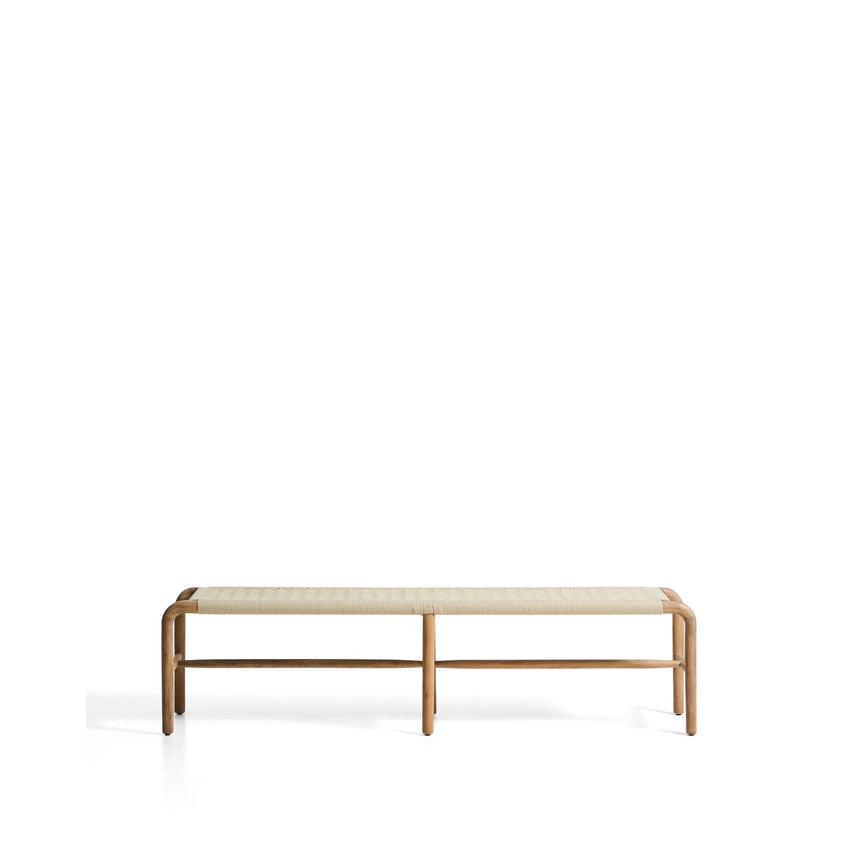 Bank Alipa aus massivem Akazienholz und Seil, 200 cm, FSC 100 % von Kave Home – Bild 1