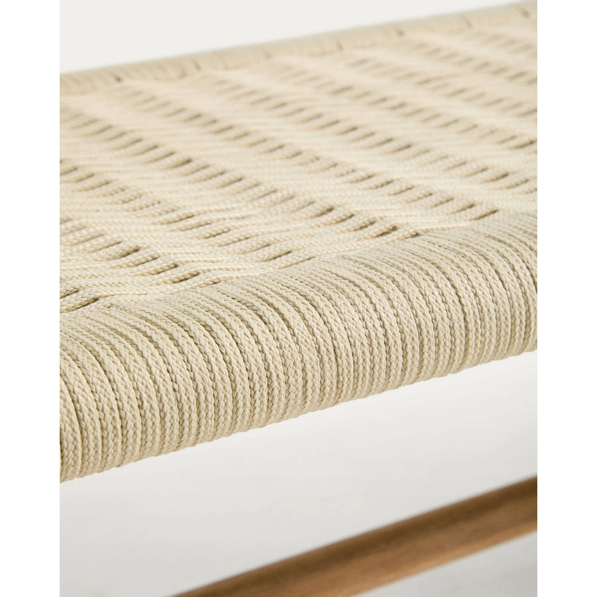 Bank Alipa aus massivem Akazienholz und Seil, 200 cm, FSC 100 % von Kave Home – Bild 8
