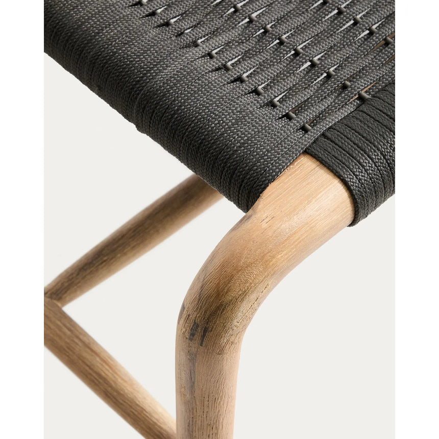 Bank Alipa aus massivem Akazienholz und dunkelgrauem Seil, 200 cm, FSC 100 % von Kave Home – Bild 7